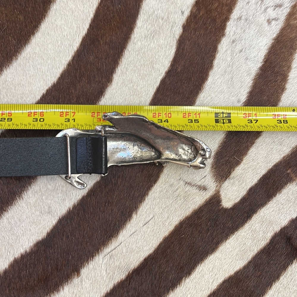 Gucci Black Leather Belt. - Picture 9 of 9